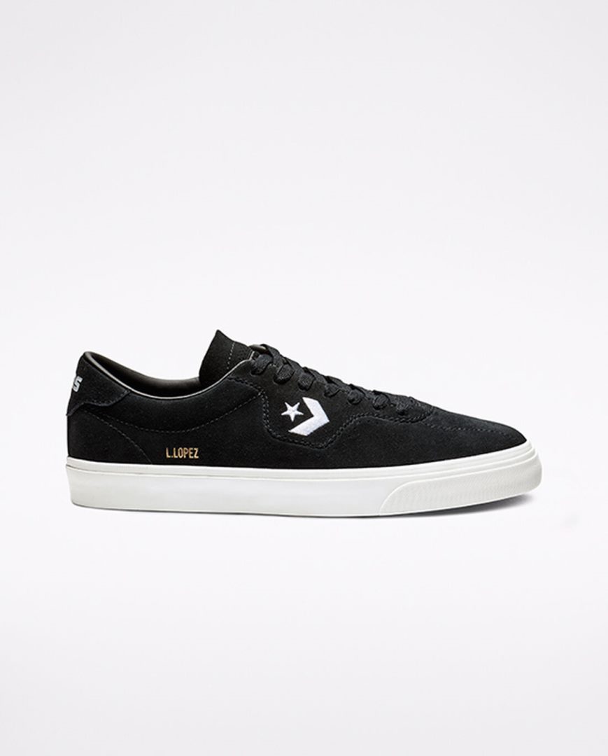 Women\'s Converse CONS Louie Lopez Pro Skate Shoes Black / White | AU 54E9CH